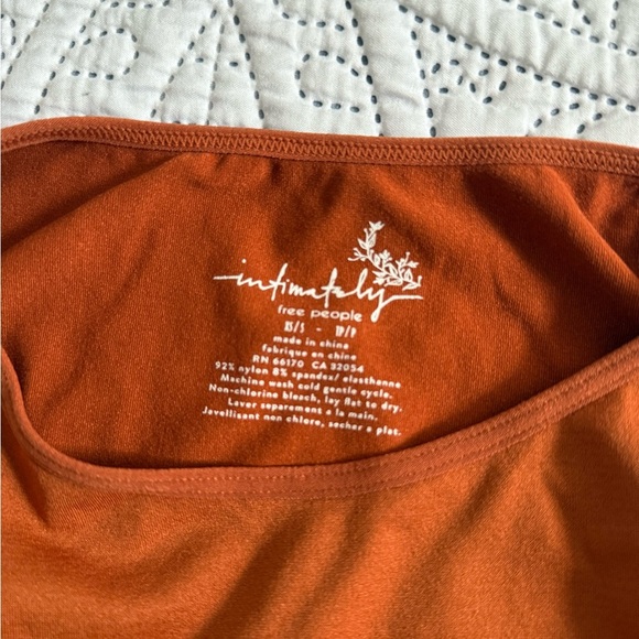 Free People Rust Crop Top - Picture 2 of 8